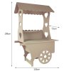 KuKoo Candy Cart, Wedding Favours Sweet Stall Birthday Christening, MDF Table Wood Stand