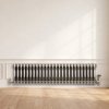 Traditional 3 Column Radiator - 300 x 1190mm - Raw Metal