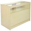 MonsterShop Retail Counter Maple Shop Display Storage Cabinets Lockable Showcase Aquarius