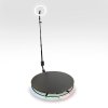 360 Photo Video booth 100cm Platform Rotating Selfie Spinner Party Wedding LED Ring Light Automatic Remote Control Bluetooth Adjustable Arm Slow Motion Battery or Mains Powered Flight Case Money Gun