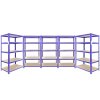 5 Monster Racking Q-Rax Industrial Warehouse Shelving Unit Garage Racks, 200kg/shelf, 90cm/120cm