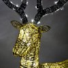 Light up Reindeer Gold Stag & Doe Set