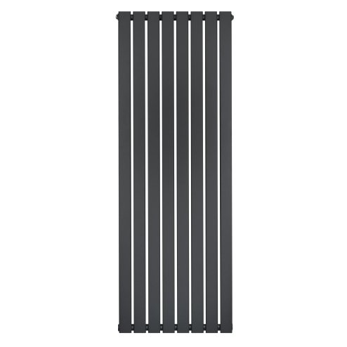 Flat Single Column Radiator - 1600 x 560mm - Anthracite Grey