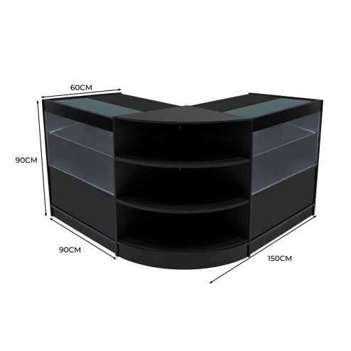 Andromeda LED Shop Counter Set LM60 & 2 x C900 - Black