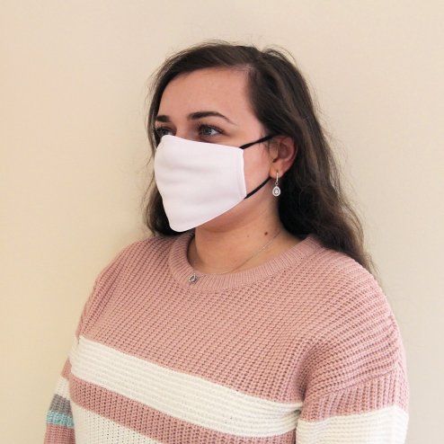 Sublimation Face Masks White Blank / 50 Pack Of Medium Facemasks / 5 Layer Filter Custom Print Heat Transfer Press Customise Personalise Dye Printing Reusable