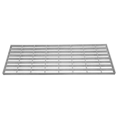 Galvanised Grating Floor Forge Walkway Mesh Floor Panel Grid Drainage Gutter Vent Heavy Duty Weatherproof Steel Zinc Coated 800mm x 270mm x 30mm 4mm Metal Thickness 216kg Load Capacity