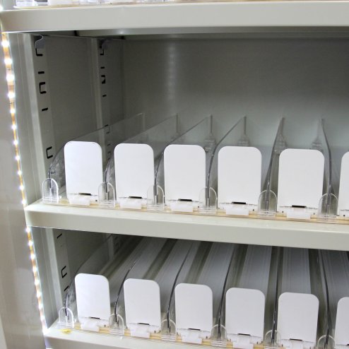 Cigarette Tobacco Display Cabinet, Cigarette Shelf Storage Gantry With Sliding Doors