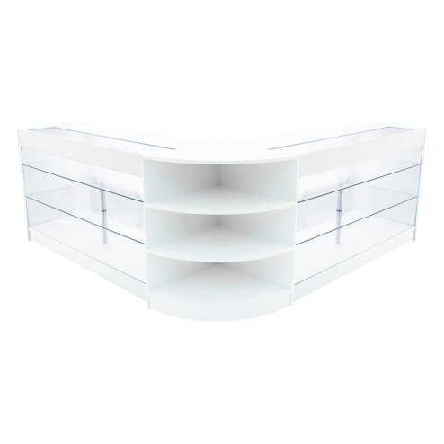 Apollo LED Shop Counter Set LM60 & 2 x K1500 - White