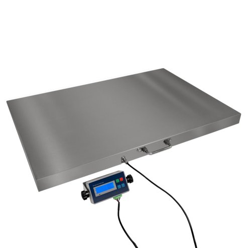 Digital Vet Scales Heavy Duty Floor Weighing Scale 90 x 60cm Platform Hold Accumulation 300kg Pounds Kilograms Bluetooth Rechargeable Battery Animal Livestock Pet Dog Cat Industrial Warehouse Parcel