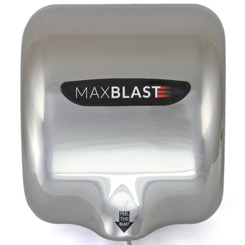 2 x Automatic Hand Dryers / MAXBLAST Electric Commercial Powerful Heavy Duty Fast Toilet Bathroom Wall Mounted Warm Air Dryer Drying Machine