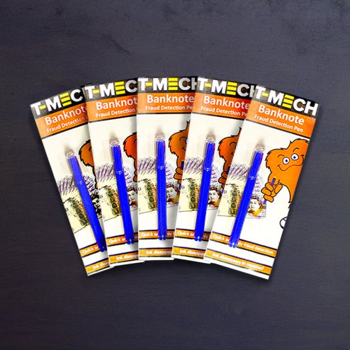 Counterfeit Money Checker Pens Detector Fake Bank Note Currency Checking Pack of 5 Marker Pens
