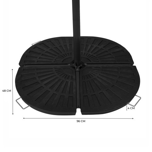 Cantilever Parasol Base - Fan x 4