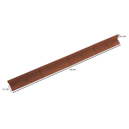 Flexible Lawn Edging 50 x 1.2m With Mallet - Terracotta
