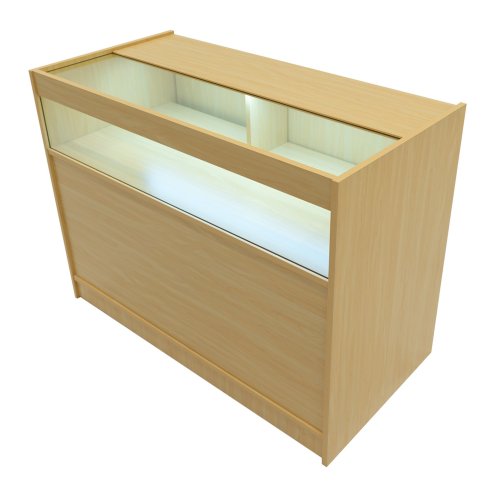Harmonia LED Shop Counter Set B1200, C1200 & LM60 - Maple
