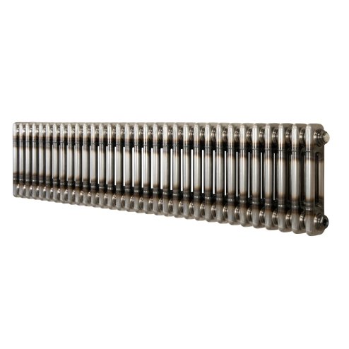 Traditional 2 Column Radiator - 300 x 1460mm - Raw Metal