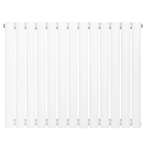 Oval Single Column Radiator - 600 x 780mm - White