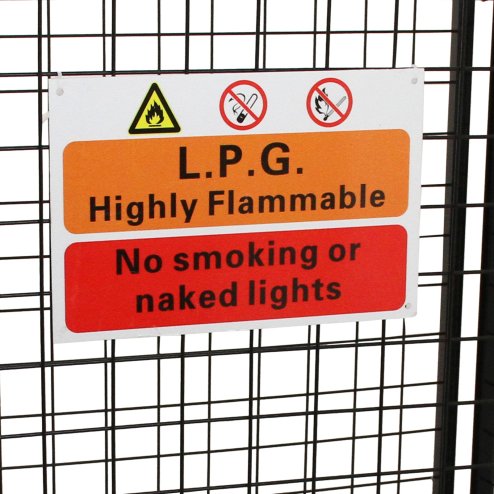 Gas Bottle Collapsible Cylinder Bottle Storage Security Galvanised Powder Coated Steel Mesh Cage 1000mm
