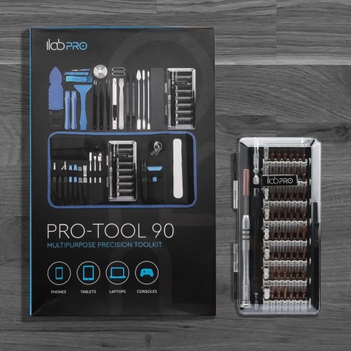 ilabPRO 90 Piece Precision Screwdriver Set Toolkit with Magnetic Micro Screwdriver and bits for Phone, Tablet, Laptop, PC, Watch and Glasses Repairs