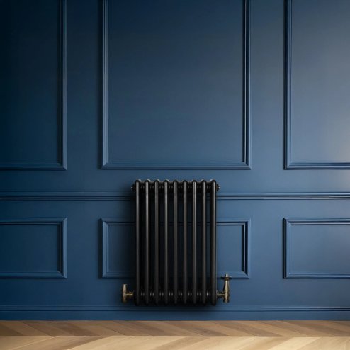 Traditional 4 Column Radiator - 600 x 425mm - Black