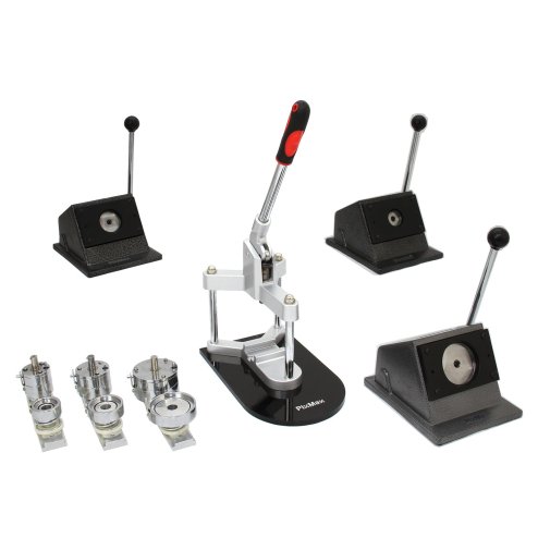 PixMax Ultimate Badge Making Kit: 25mm, 37mm, 58mm Cutters & Press Machines, 720 Components