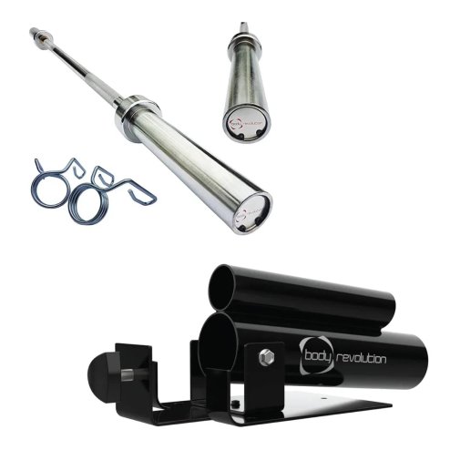 Body Revolution 4ft Barbell Bar & T-Bar Row Bundle