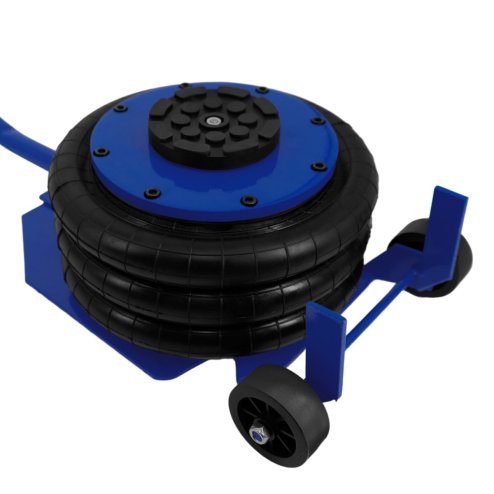 Air Bag Jack 3.5 Ton 7700 LBS Capacity Long Lever Rubber Grip Handle Pneumatic Heavy Duty Quick 3-5 Second Car Lifting Jack Triple Bag Auto Repairing Tyres Changing 13.5 - 40cm / 16 Inch Lifting Range