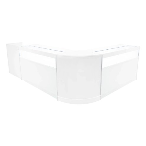 Luna LED Shop Counter Set CM60, TB60 & 2 x B1500 - White