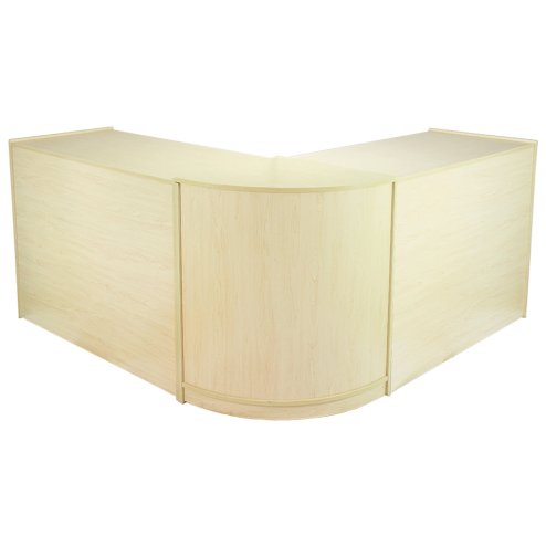 MonsterShop Zodiac Shop Counter Cabinets & Retail Display Showcase Set, Maple, Melamine MDF