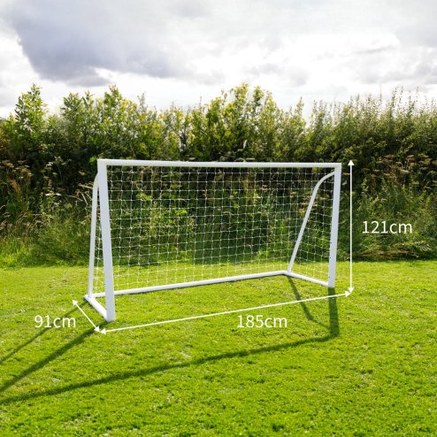Football Goal Net 6 x 4ft All Weather PVC Goalpost 30ply Knotted Netting 24