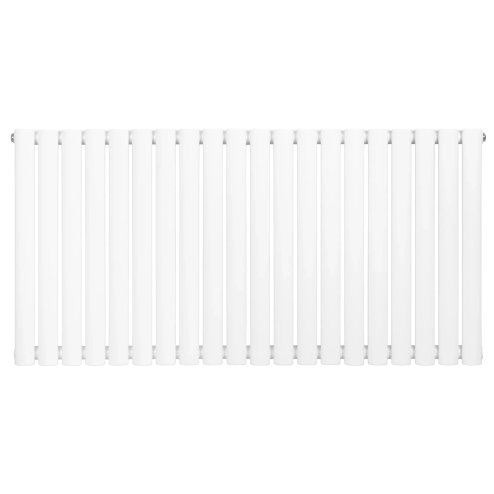 Oval Single Column Radiator - 600 x 1200mm - White
