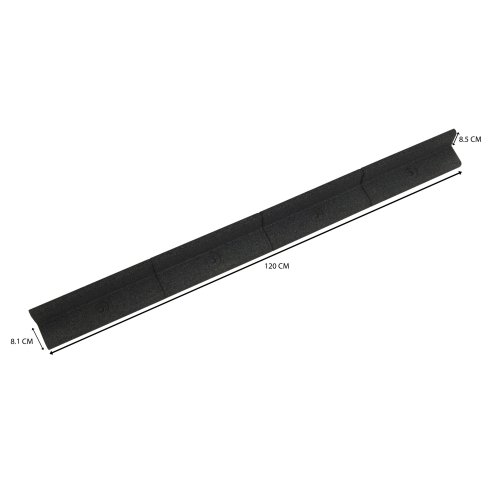 Flexible Lawn Edging 16 x 1.2m With Mallet - Black
