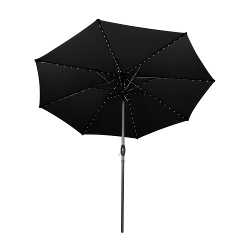 LED Tilt Parasol 2.7m - Black