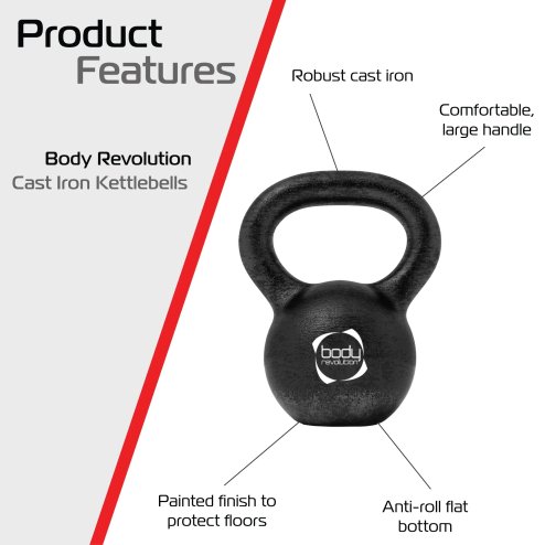 Body Revolution Cast Iron Kettlebells 28kg