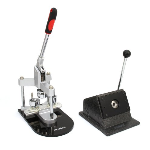 PixMax Ultimate Badge Making Kit: 25mm, 37mm, 58mm Cutters & Press Machines, 720 Components