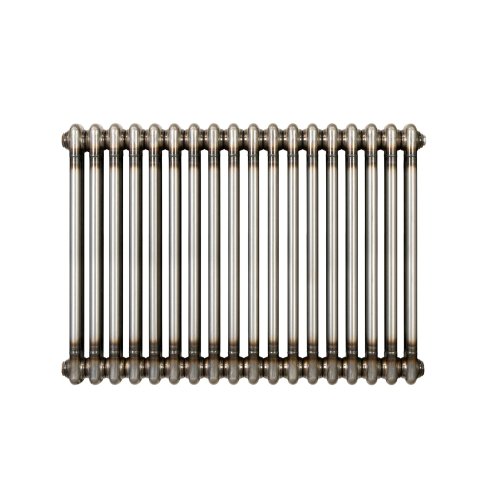 Traditional 2 Column Radiator - 600 x 830mm - Raw Metal