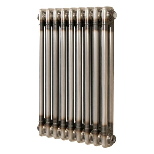 Traditional 2 Column Radiator - 600 x 425mm - Raw Metal
