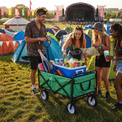 All-Terrain Festival & Beach Drinks Trolley Green