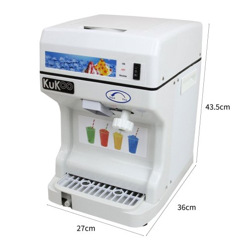 KuKoo Ice Shaver Snow Cone Frozen Ice Shaving Slushie Dessert Maker Commercial Catering Machine