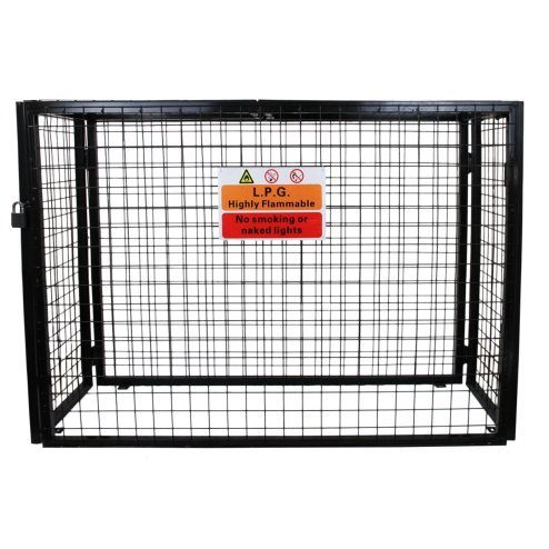 Gas Bottle Collapsible Cylinder Bottle Storage Security Galvanised Powder Coated Steel Mesh Cage 1000mm