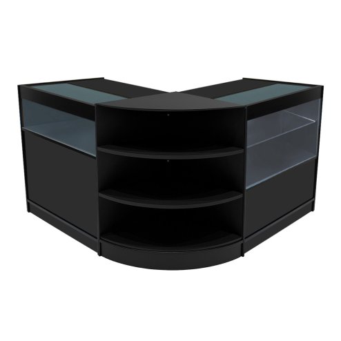 Harmonia LED Shop Counter Set B900, C900 & LM60 - Black