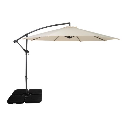 Cantilever Parasol 3m With Square Base - Cream