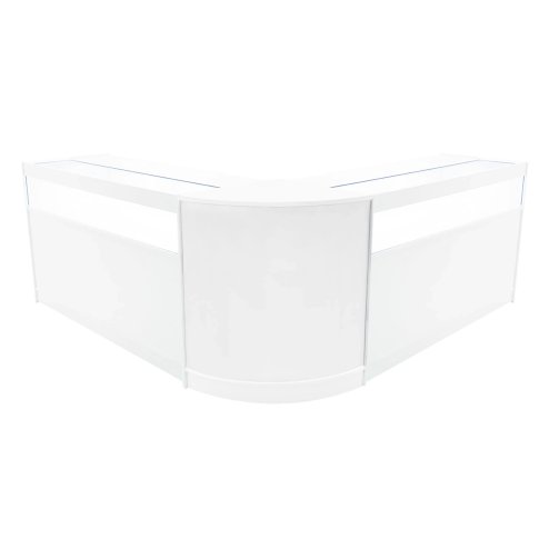 Iris LED Shop Counter Set CM60 & 2 x B1500 - White
