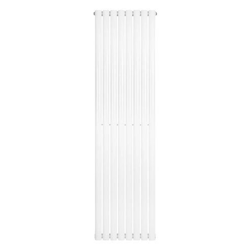 Oval Single Column Radiator - 1800 x 480mm - White