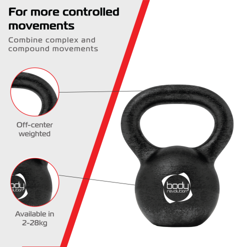 Body Revolution 20 kg Cast Iron Kettlebells