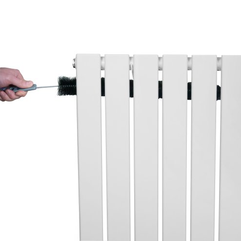 Flat Single Column Radiator - 600 x 1190mm - White