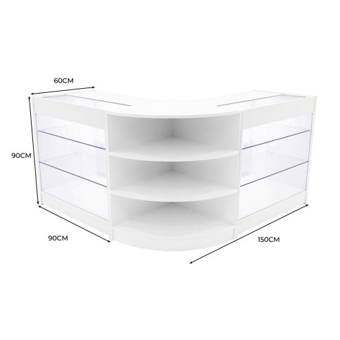 Apollo LED Shop Counter Set LM60 & 2 x K900 - White