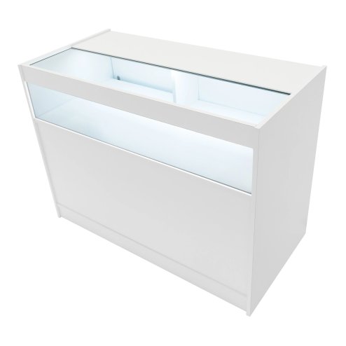 Gravity LED Shop Counter Set B1200, C1200, TB60 & & CM60 - White