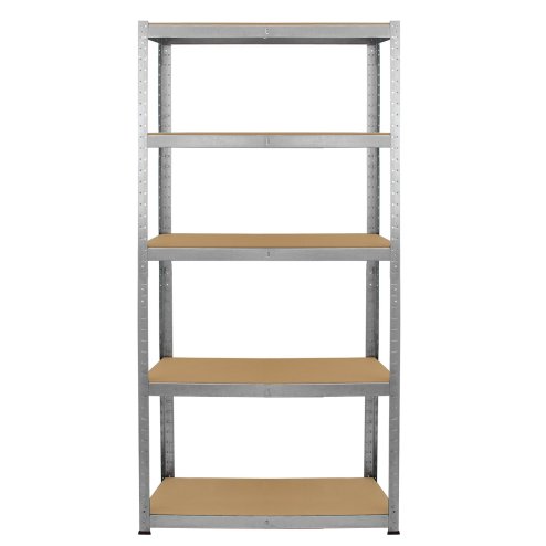 Monster Racking Galwix Steel Shelving, 175kg/shelf, 180 x 30 x 180cm, 5 Tier Galvanised Storage Bays