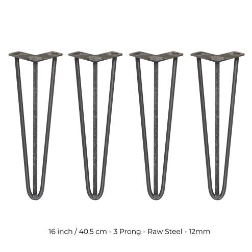 4 x Hairpin Legs / Hair Pin Legs Set SkiSki Legs Furniture Desk Bench Chair Table 16