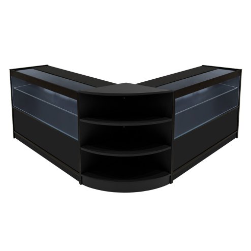 Andromeda LED Shop Counter Set LM60 & 2 x C1200 - Black